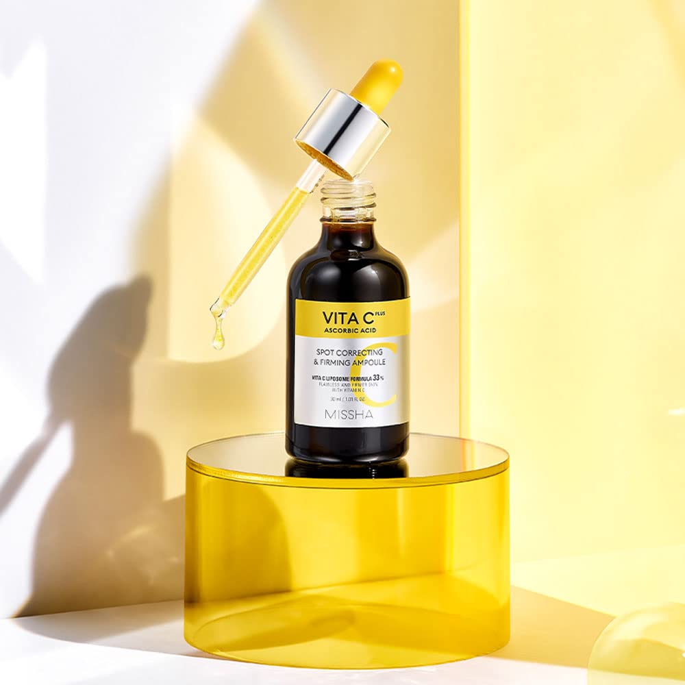 MISSHA Vita C Plus Ampoule Vitamin C Serum Korean Skin Care 1.01 oz